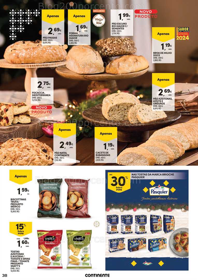 Antevisão Folheto CONTINENTE Ceia de Natal Promoções de 18 novembro a 24 dezembro