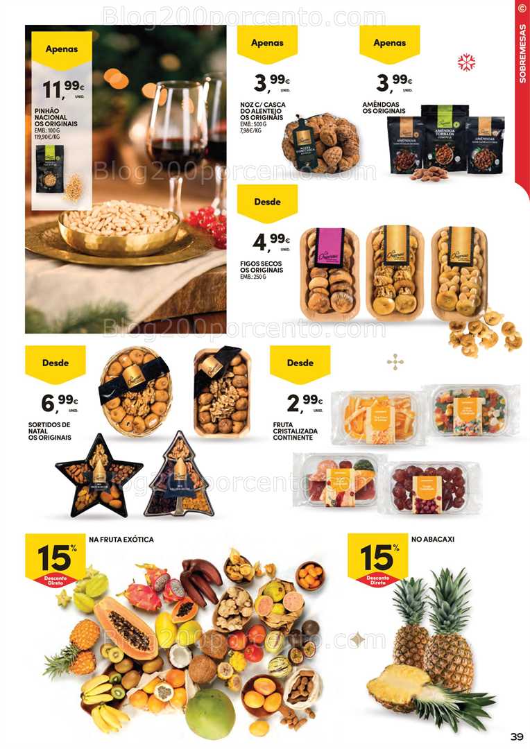 Antevisão Folheto CONTINENTE Ceia de Natal Promoções de 18 novembro a 24 dezembro