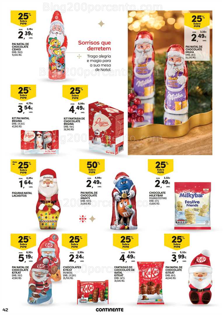 Antevisão Folheto CONTINENTE Ceia de Natal Promoções de 18 novembro a 24 dezembro