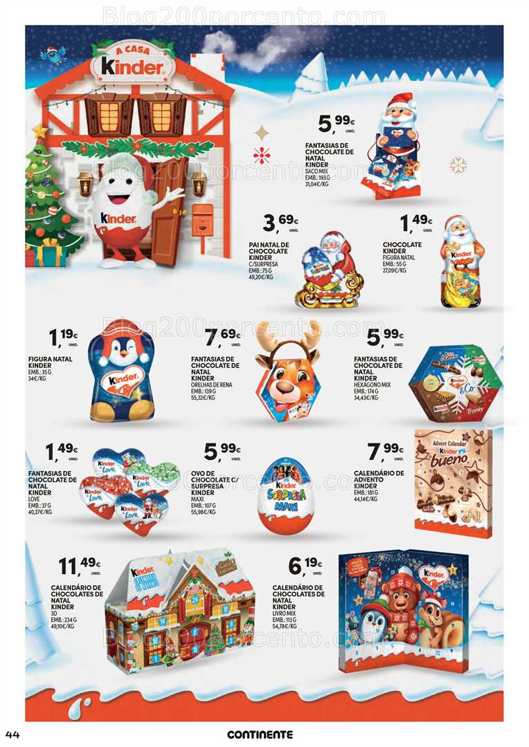 Antevisão Folheto CONTINENTE Ceia de Natal Promoções de 18 novembro a 24 dezembro
