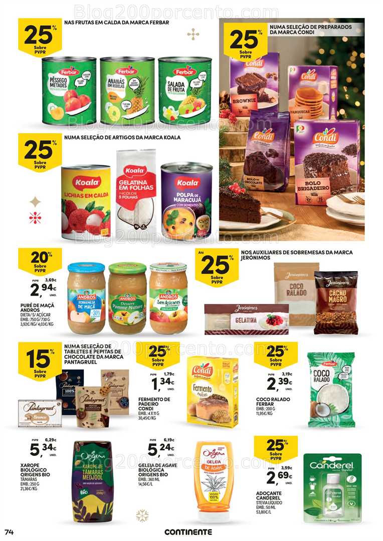 Antevisão Folheto CONTINENTE Ceia de Natal Promoções de 18 novembro a 24 dezembro