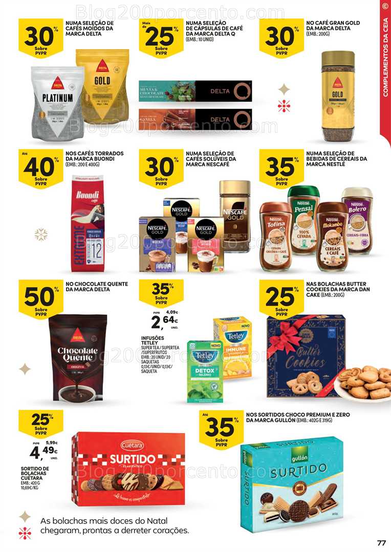 Antevisão Folheto CONTINENTE Ceia de Natal Promoções de 18 novembro a 24 dezembro