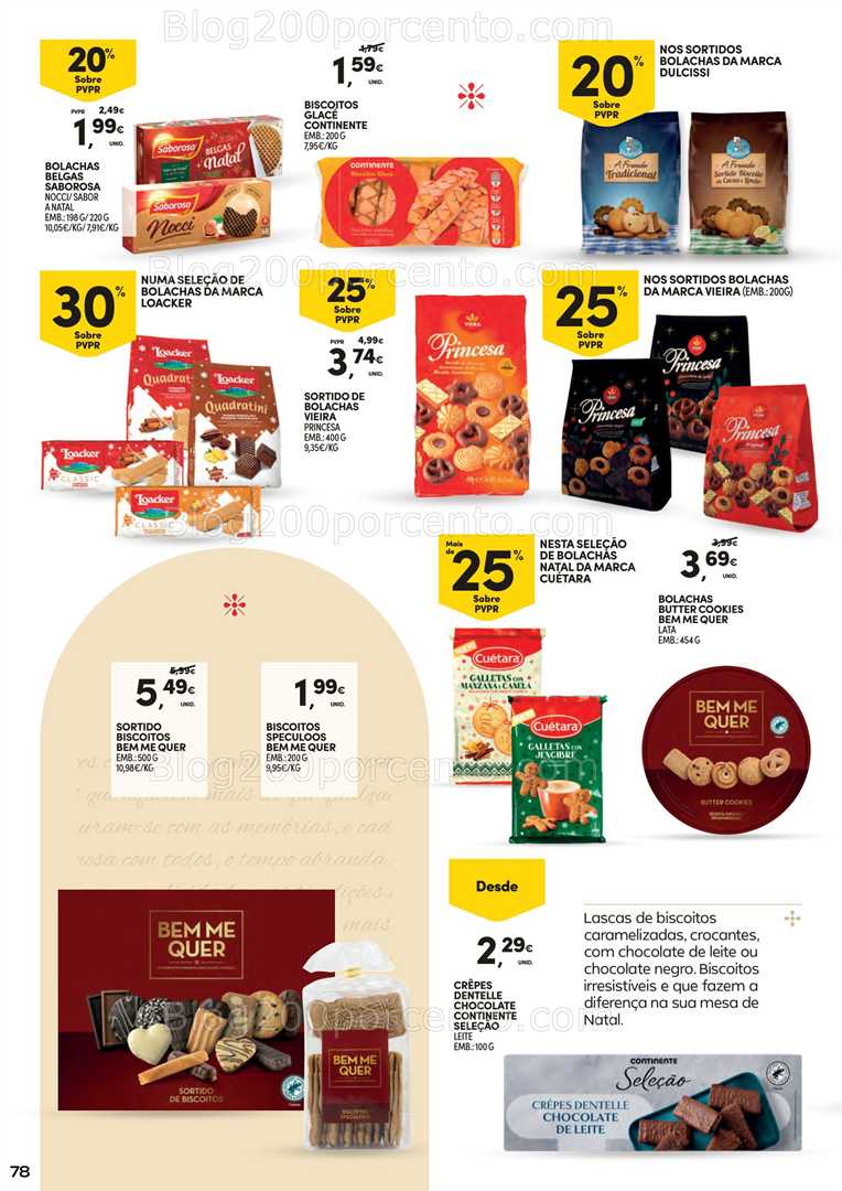 Antevisão Folheto CONTINENTE Ceia de Natal Promoções de 18 novembro a 24 dezembro