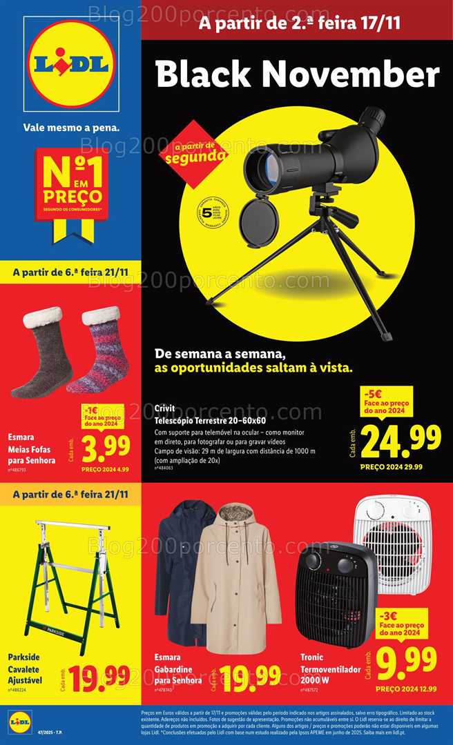 Antevisão Folheto LIDL Bazar Promoções de 17 a 27 novembro - Edição Digital