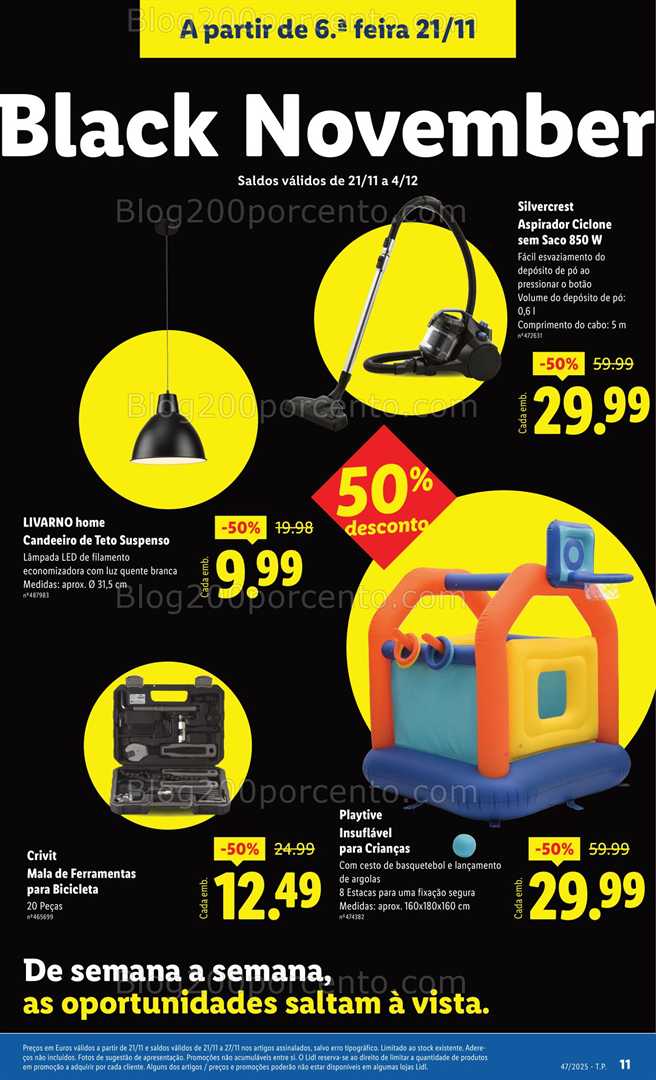 Antevisão Folheto LIDL Bazar Promoções de 17 a 27 novembro - Edição Digital