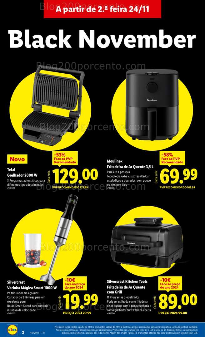 Antevisão Folheto LIDL Bazar Promoções de 24 novembro a 4 dezembro