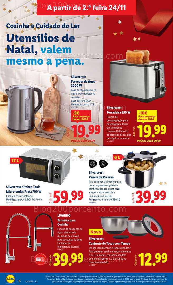 Antevisão Folheto LIDL Bazar Promoções de 24 novembro a 4 dezembro