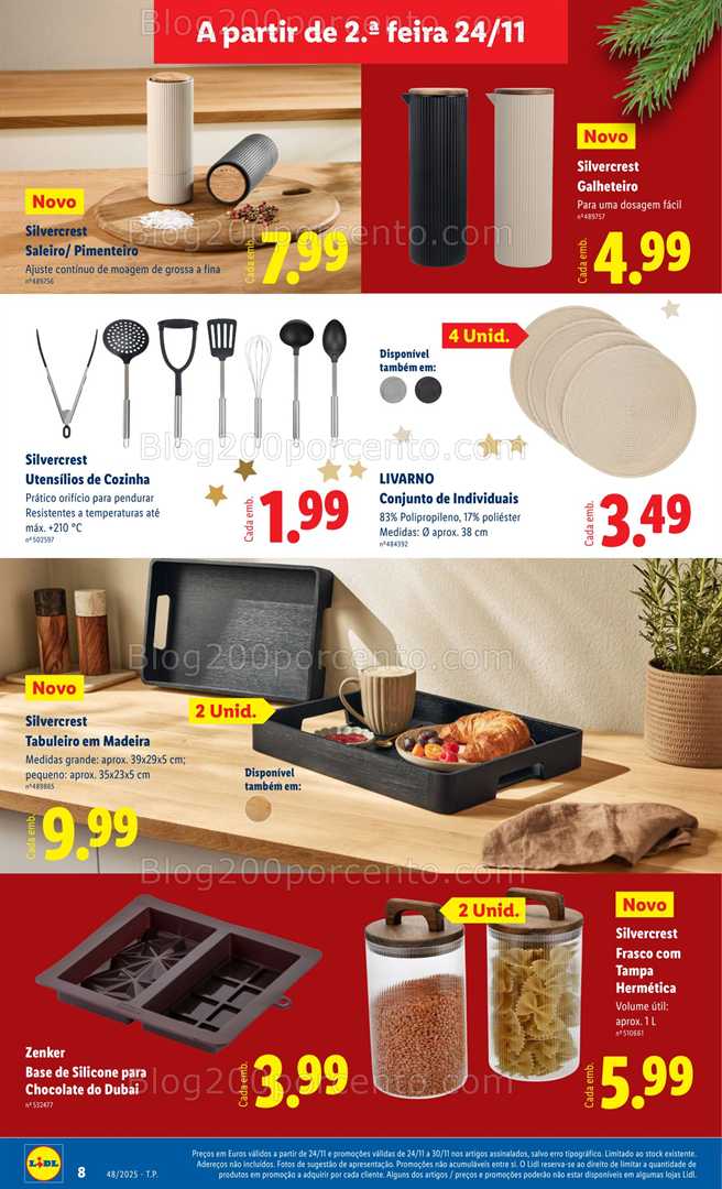 Antevisão Folheto LIDL Bazar Promoções de 24 novembro a 4 dezembro