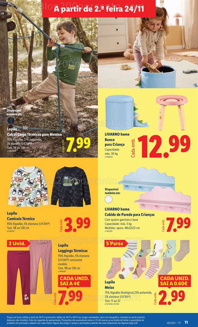 Antevisão Folheto LIDL Bazar Promoções de 24 novembro a 4 dezembro