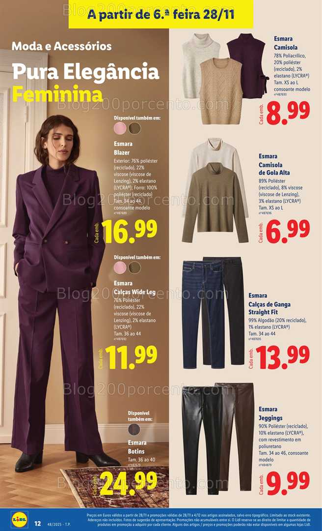 Antevisão Folheto LIDL Bazar Promoções de 28 novembro a 4 dezembro