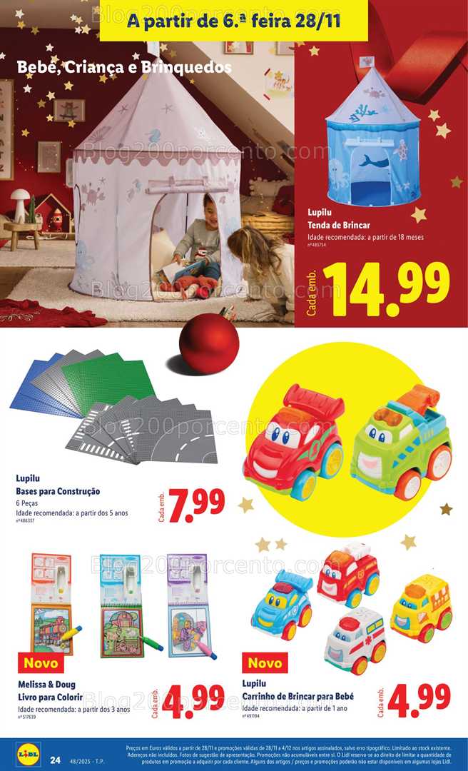 Antevisão Folheto LIDL Bazar Promoções de 28 novembro a 4 dezembro