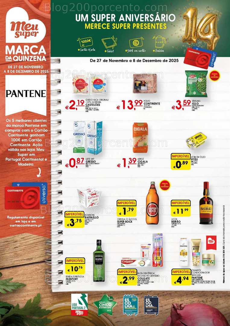 Antevisão Folheto MEU SUPER Promoções de 27 novembro a 8 dezembro