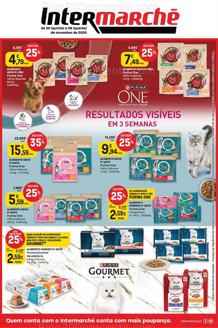Antevisão Folheto INTERMARCHÉ Pets Promoções de 20 a 26 novembro