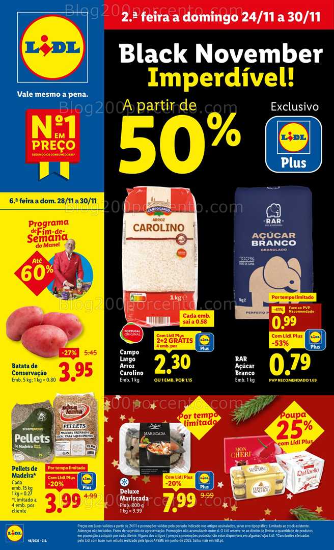 Antevisão Folheto LIDL Promoções de 24 a 30 novembro