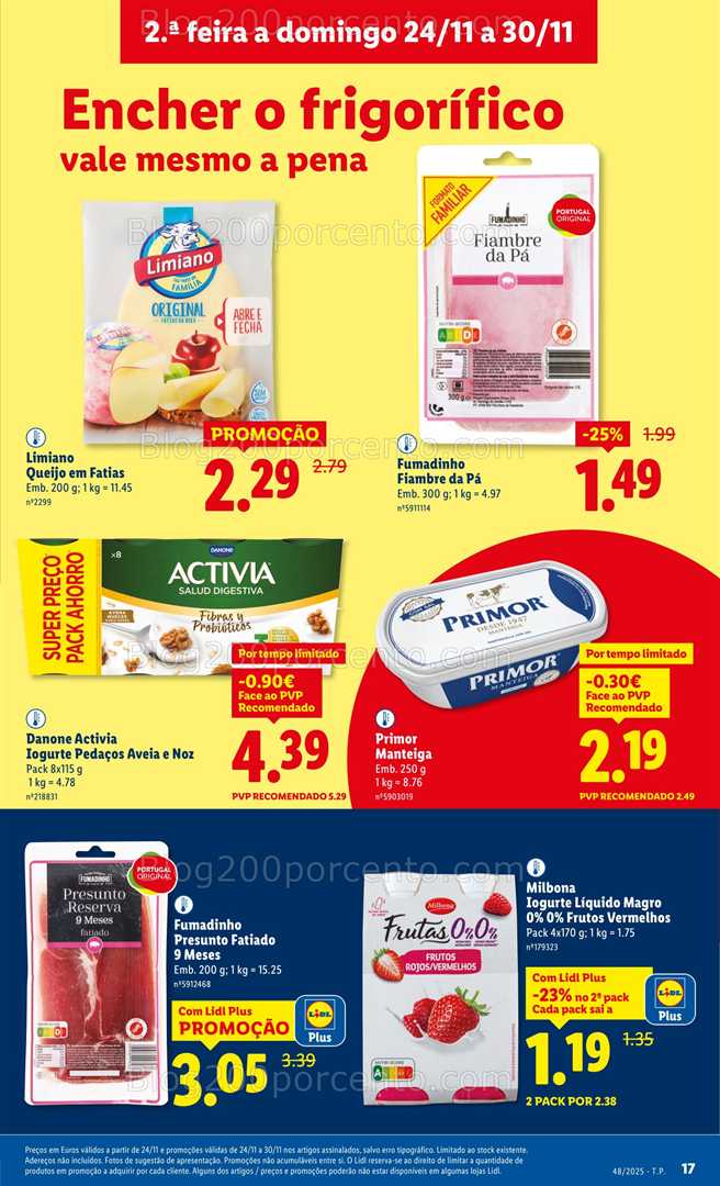 Antevisão Folheto LIDL Promoções de 24 a 30 novembro