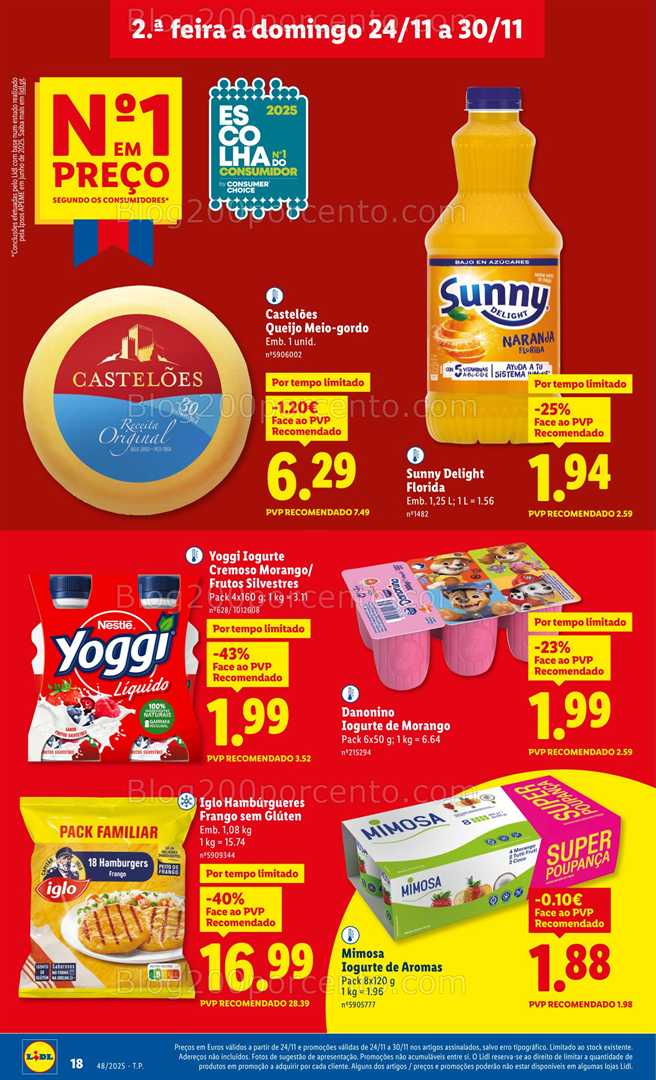 Antevisão Folheto LIDL Promoções de 24 a 30 novembro