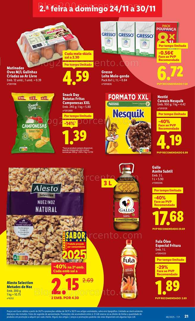 Antevisão Folheto LIDL Promoções de 24 a 30 novembro