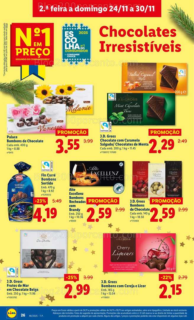 Antevisão Folheto LIDL Promoções de 24 a 30 novembro