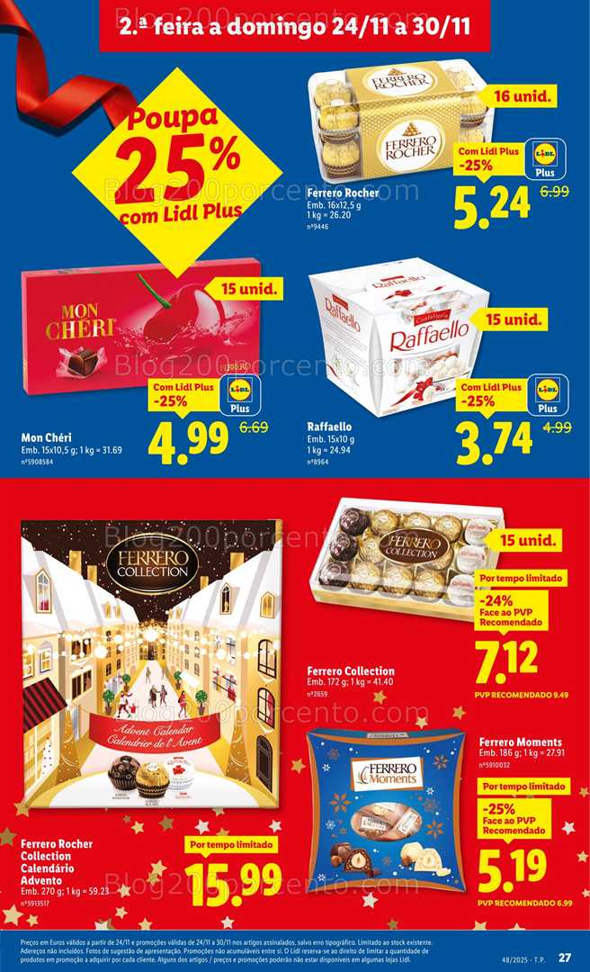 Antevisão Folheto LIDL Promoções de 24 a 30 novembro