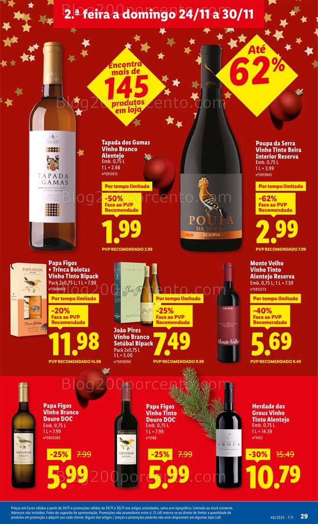 Antevisão Folheto LIDL Promoções de 24 a 30 novembro