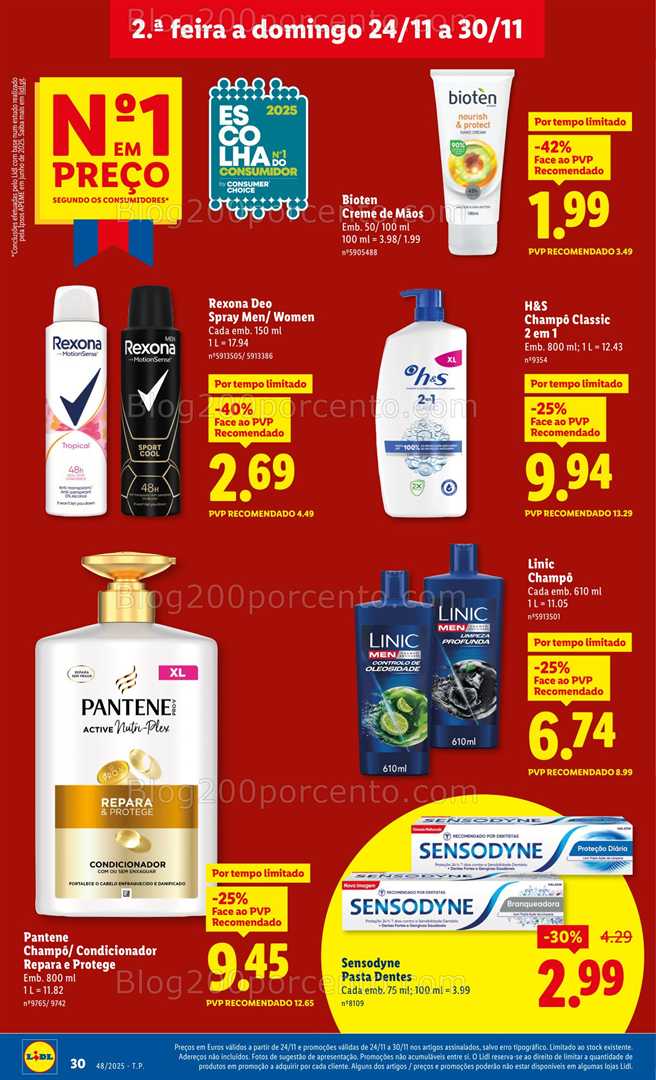 Antevisão Folheto LIDL Promoções de 24 a 30 novembro