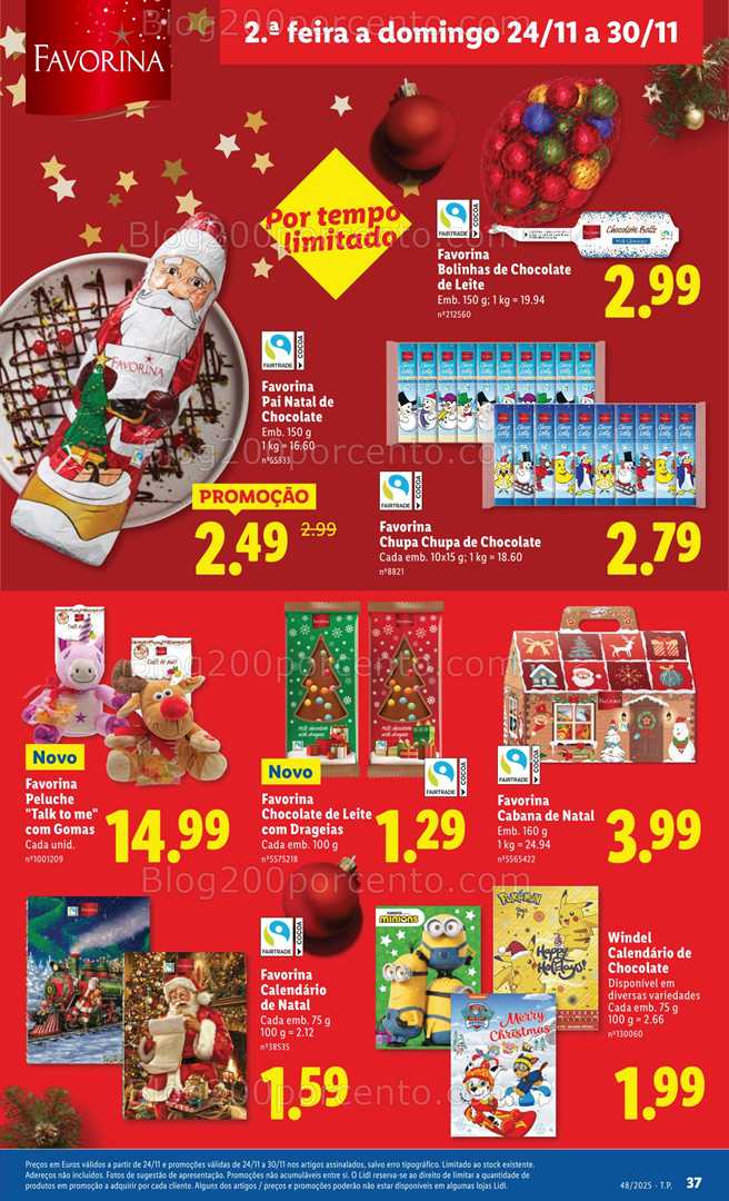 Antevisão Folheto LIDL Promoções de 24 a 30 novembro