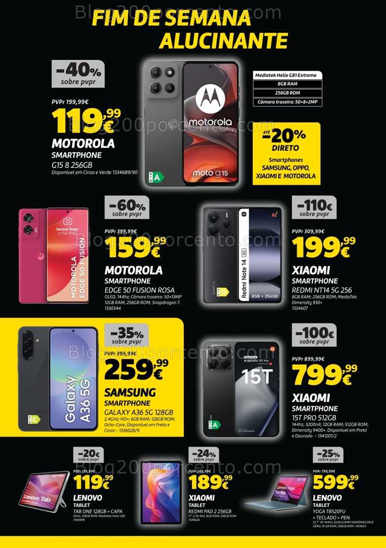 Antevisão Folheto RADIO POPULAR Black Friday Fim de Semana - 14 a 17 novembro