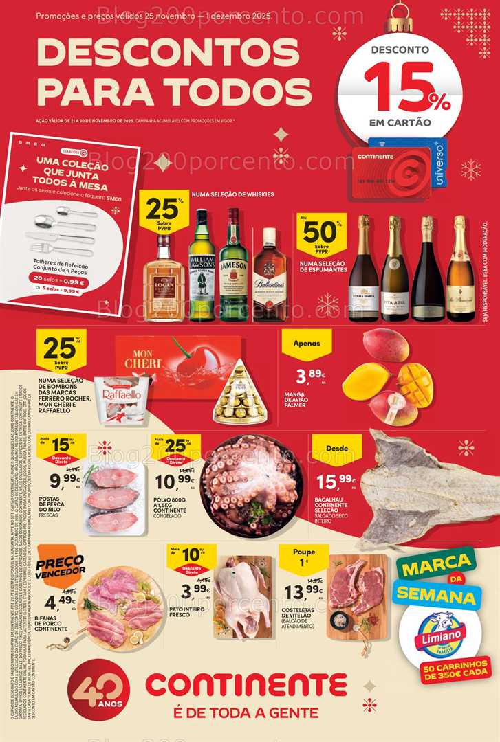 Antevisão Folheto CONTINENTE Bom Dia Promoções de 25 novembro a 1 dezembro