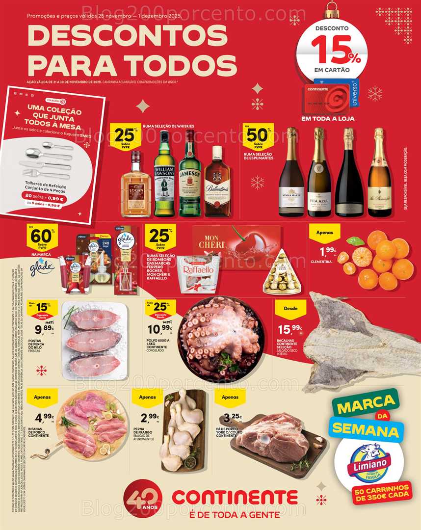 Antevisão Folheto CONTINENTE Madeira Promoções de 25 novembro a 1 dezembro