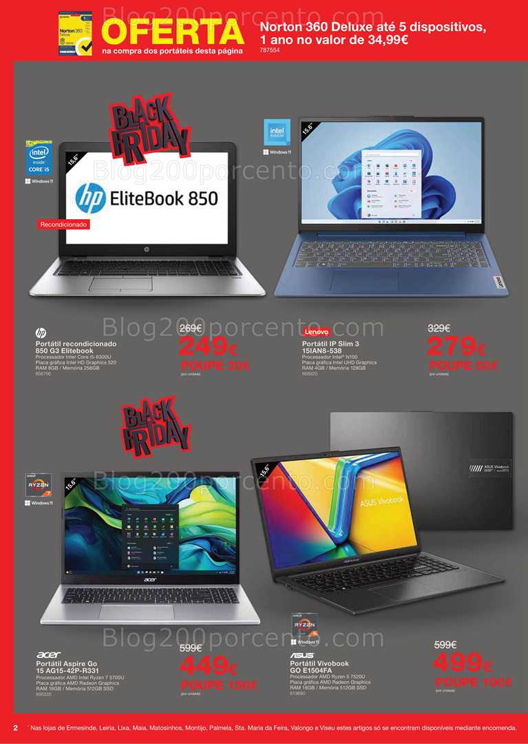Antevisão Folheto STAPLES Black Friday Promoções de 21 novembro a 1 dezembro
