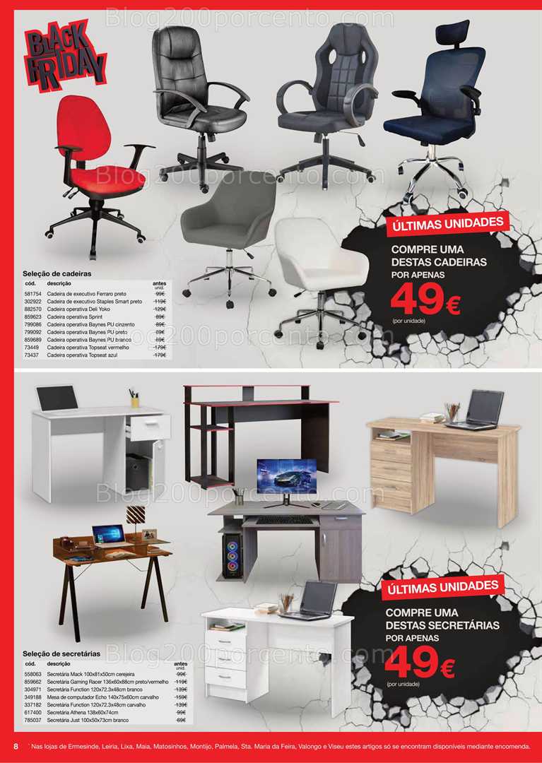 Antevisão Folheto STAPLES Black Friday Promoções de 21 novembro a 1 dezembro