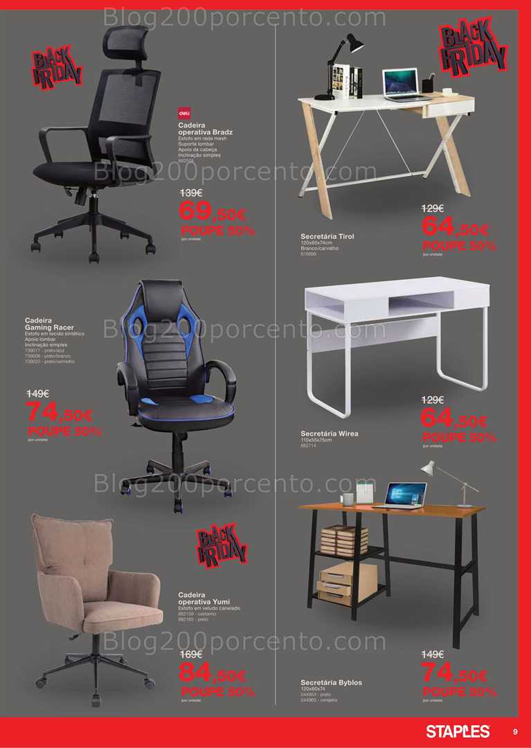 Antevisão Folheto STAPLES Black Friday Promoções de 21 novembro a 1 dezembro