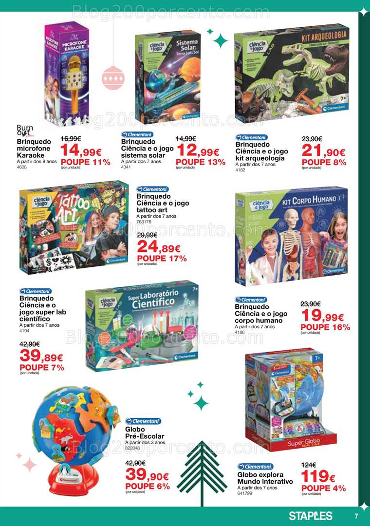 Antevisão Folheto STAPLES Brinquedos Promoções de 25 novembro a 24 dezembro