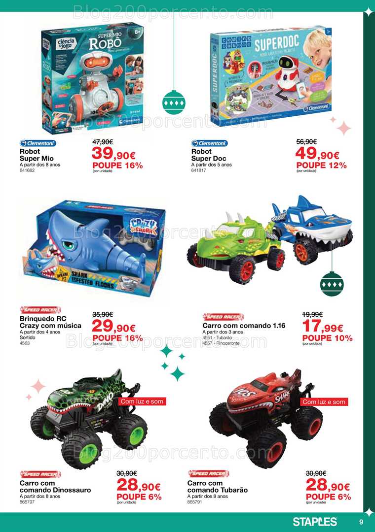 Antevisão Folheto STAPLES Brinquedos Promoções de 25 novembro a 24 dezembro