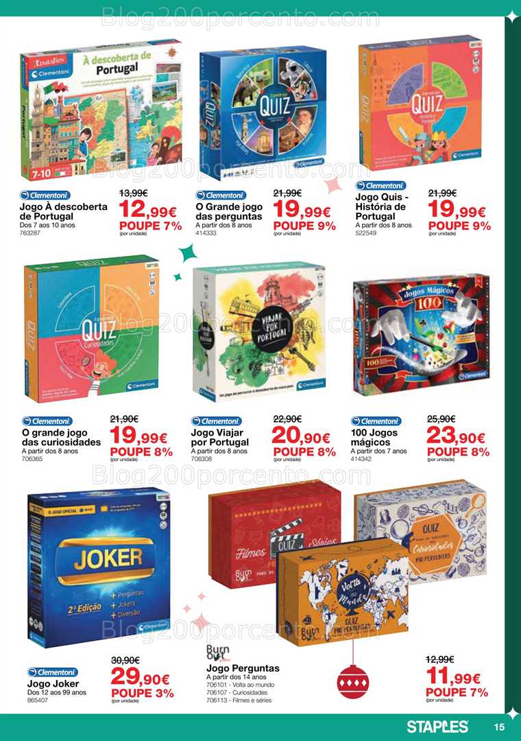 Antevisão Folheto STAPLES Brinquedos Promoções de 25 novembro a 24 dezembro