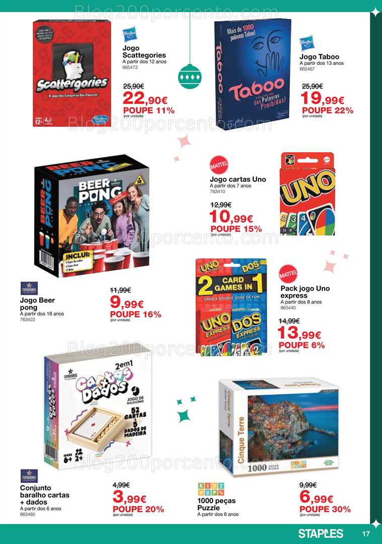 Antevisão Folheto STAPLES Brinquedos Promoções de 25 novembro a 24 dezembro