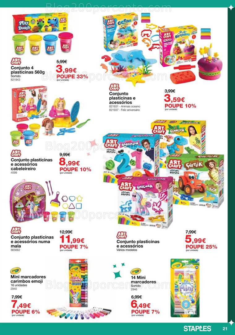 Antevisão Folheto STAPLES Brinquedos Promoções de 25 novembro a 24 dezembro