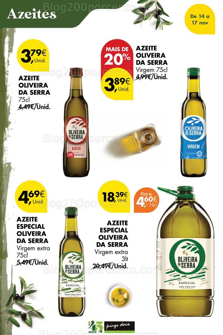 Antevisão Folheto PINGO DOCE Promoções Fim de Semana - 14 a 17 novembro