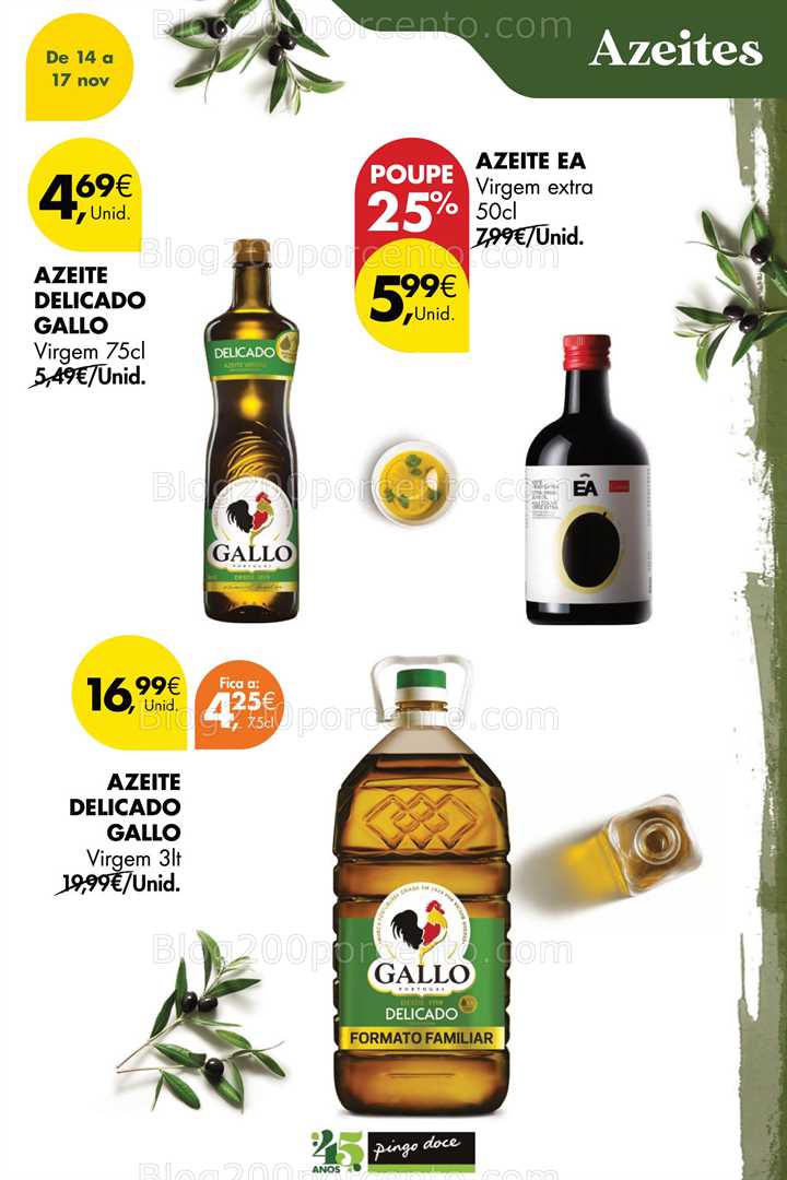 Antevisão Folheto PINGO DOCE Promoções Fim de Semana - 14 a 17 novembro