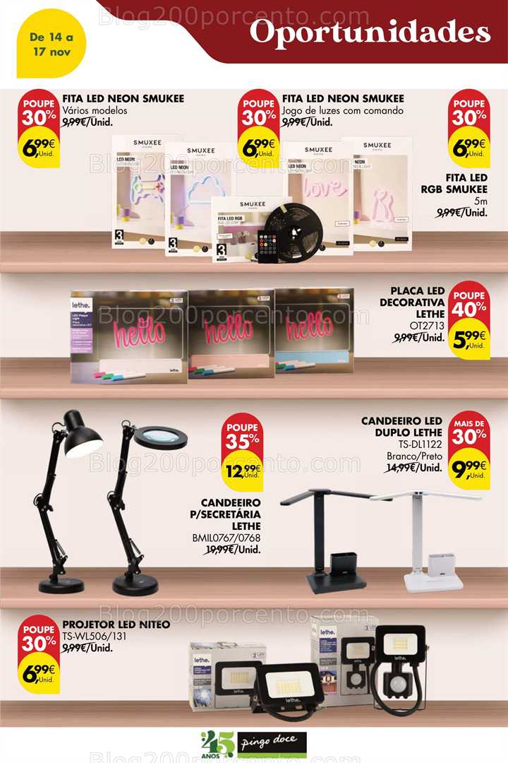 Antevisão Folheto PINGO DOCE Bazar Promoções Fim de Semana - 14 a 17 novembro