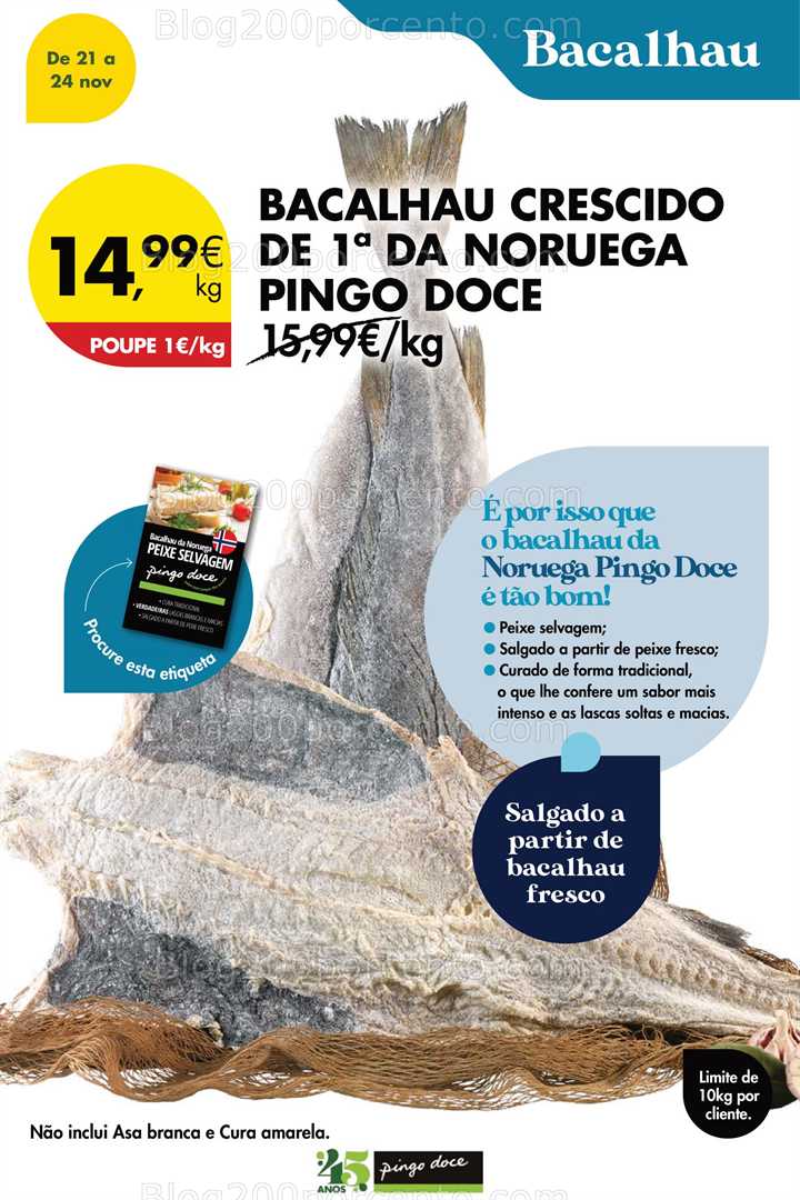 Antevisão Folheto PINGO DOCE Promoções Fim de Semana - 21 a 24 novembro