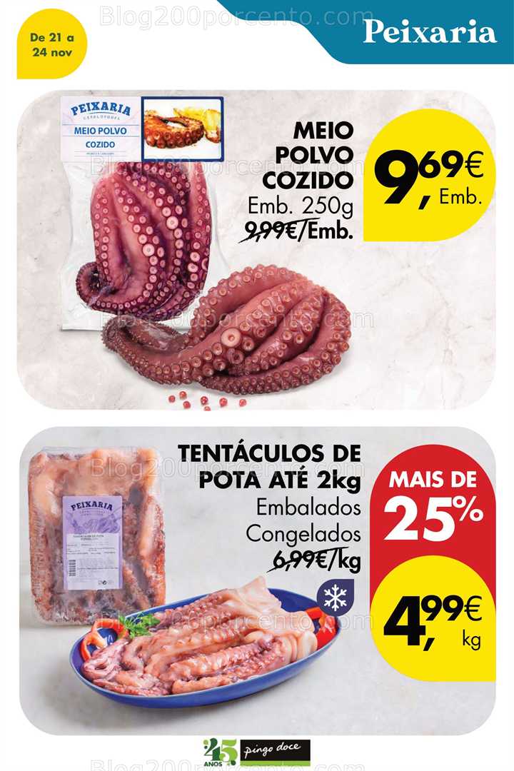 Antevisão Folheto PINGO DOCE Promoções Fim de Semana - 21 a 24 novembro
