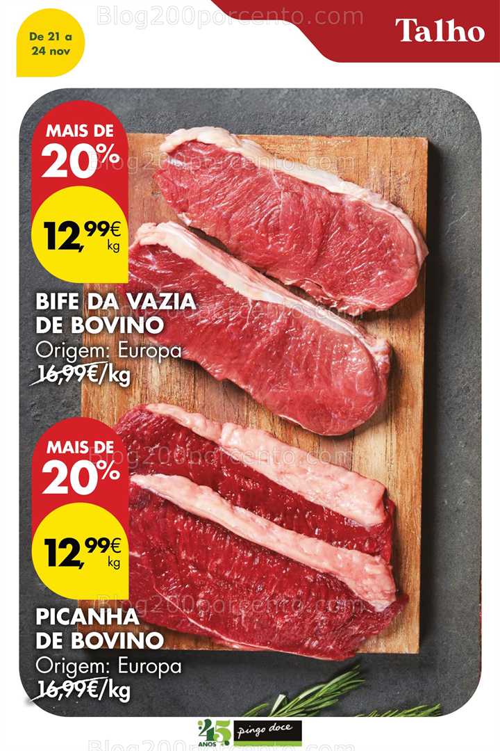 Antevisão Folheto PINGO DOCE Promoções Fim de Semana - 21 a 24 novembro