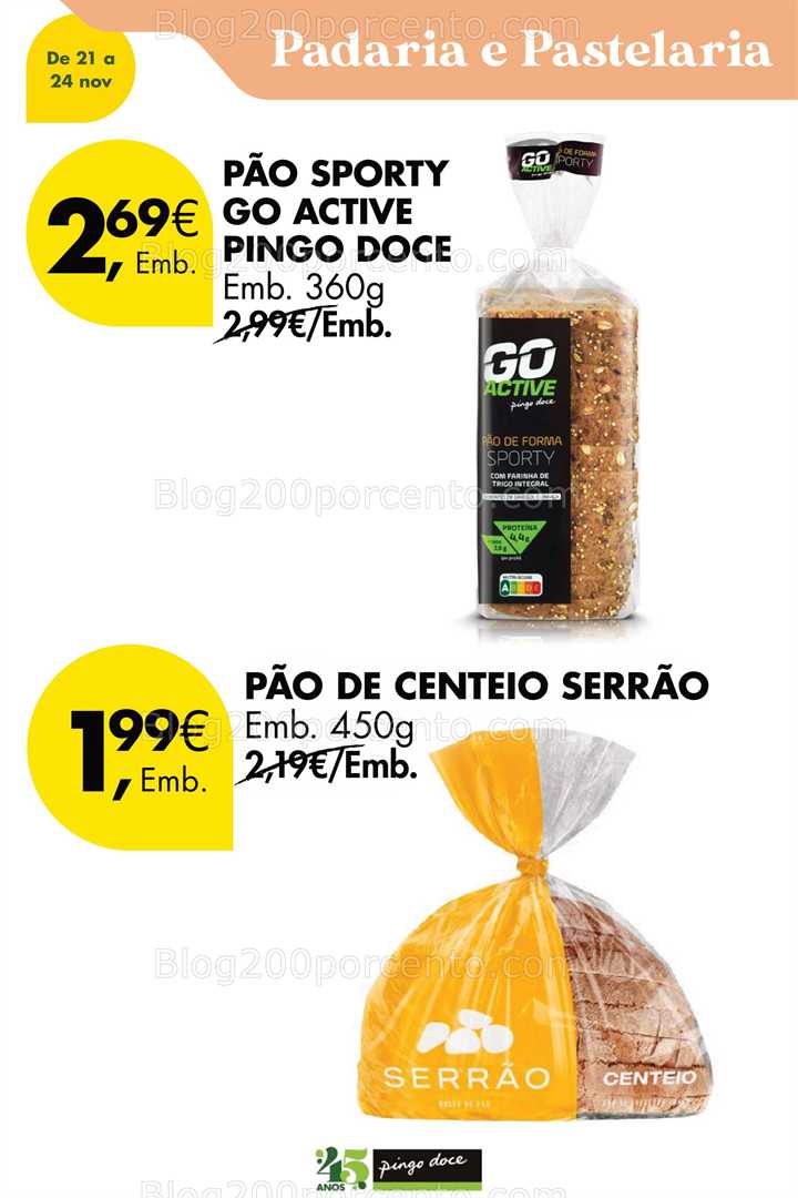 Antevisão Folheto PINGO DOCE Promoções Fim de Semana - 21 a 24 novembro