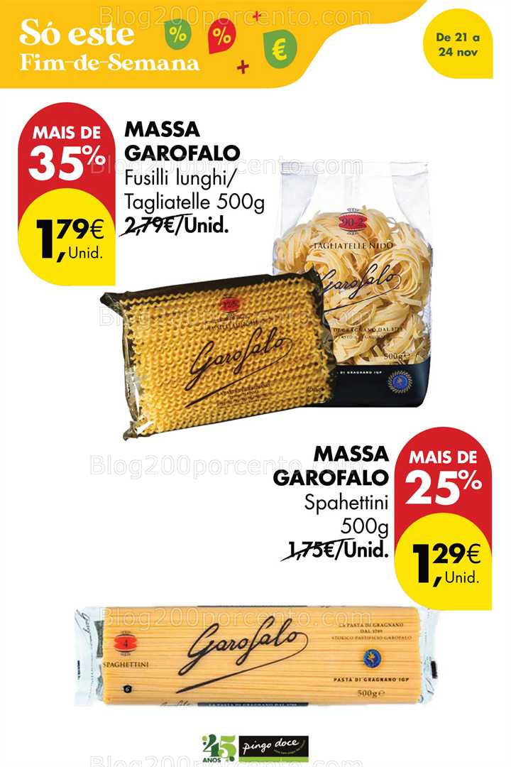 Antevisão Folheto PINGO DOCE Promoções Fim de Semana - 21 a 24 novembro