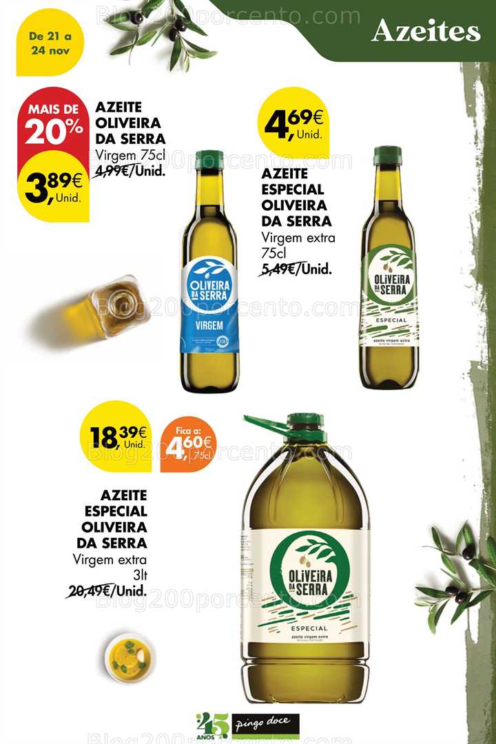 Antevisão Folheto PINGO DOCE Promoções Fim de Semana - 21 a 24 novembro