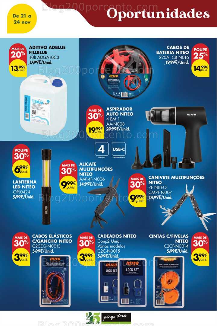 Antevisão Folheto PINGO DOCE Promoções Fim de Semana - 21 a 24 novembro