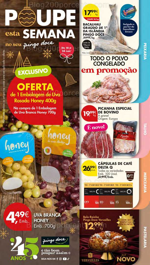 Antevisão Folheto PINGO DOCE Lojas Pequenas Promoções de 18 a 24 novembro