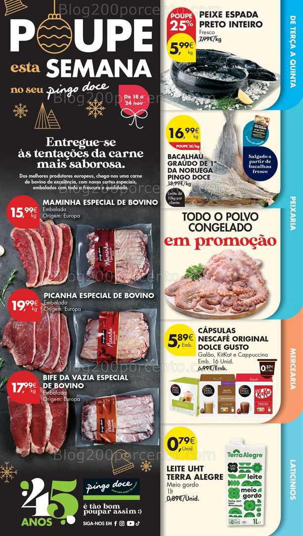 Antevisão Folheto PINGO DOCE Madeira Promoções de 18 a 24 novembro
