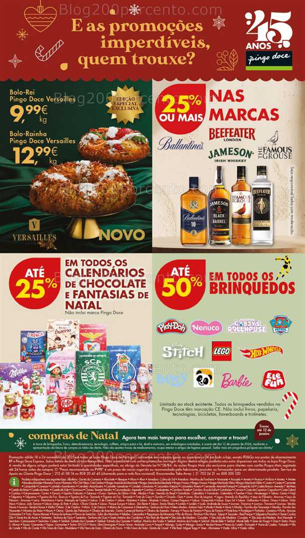 Antevisão Folheto PINGO DOCE Lojas Grandes Promoções de 18 a 24 novembro